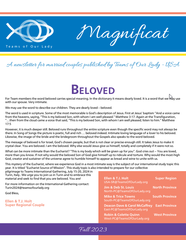Magnificat cover - Fall 2023